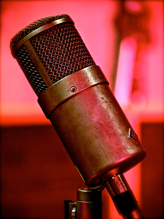 microphone at the complex studios