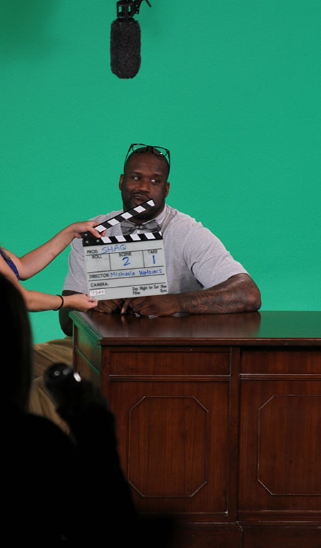 shaquille o'neal at the complex studios